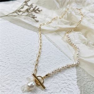 Freshwater Pearl OT Buckle Necklace